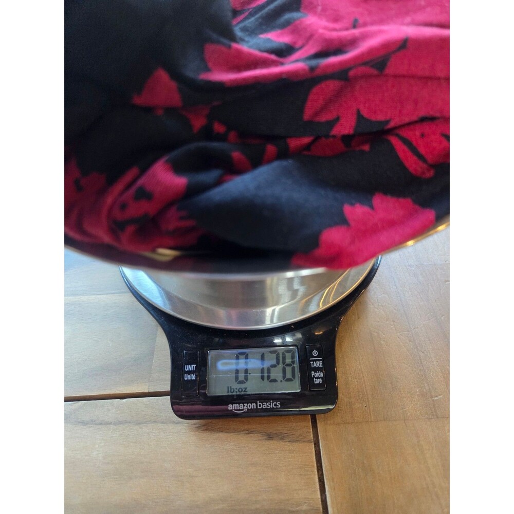 Women's dress knee length red and black floral sz 2XL - Picture 4 of 4